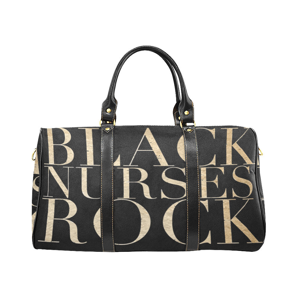 New Deluxe Black Nurses Rock Shoulder Tote