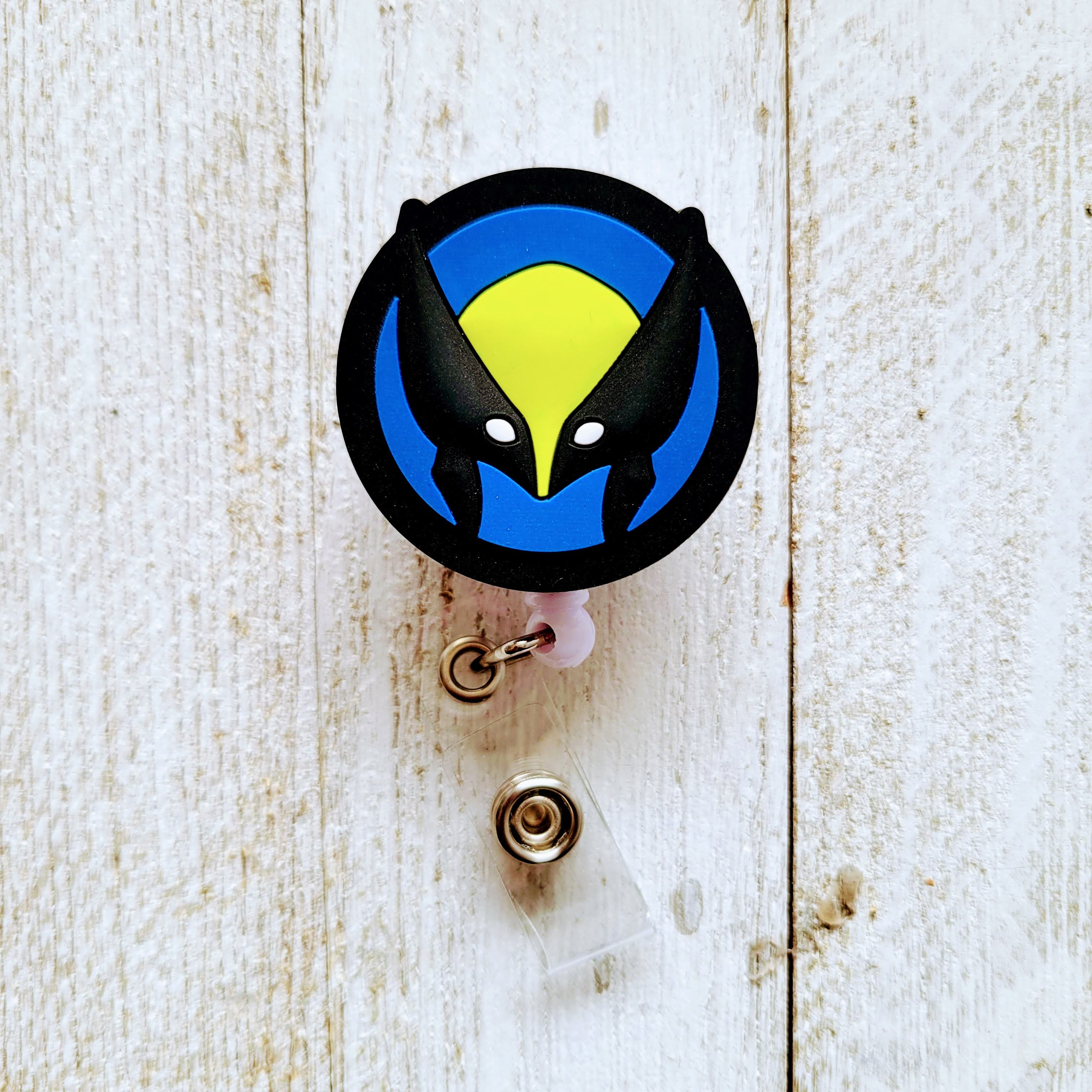 Wolverine Medallion Logo Retractable Badge Reel – Reflections By Zana
