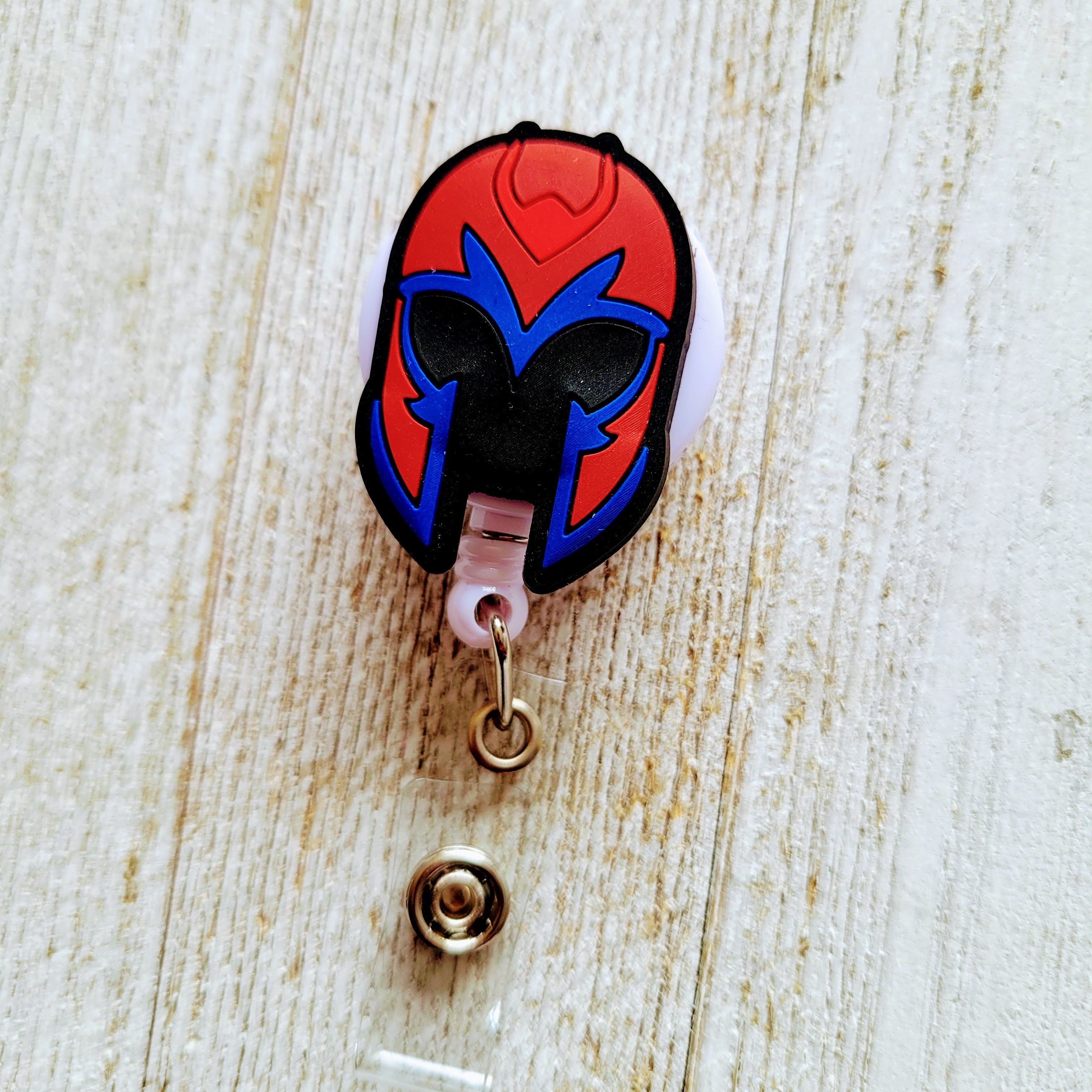 Magneto Helmet Medallion Logo Retractable Badge Reel – Reflections