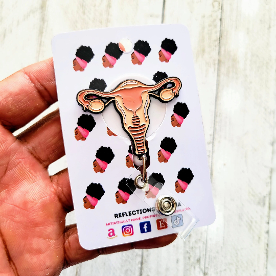 Uterus/ Women's Health Retractable Badge Reel