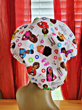 Load image into Gallery viewer, White Satin Adjustable Scrub Hat

