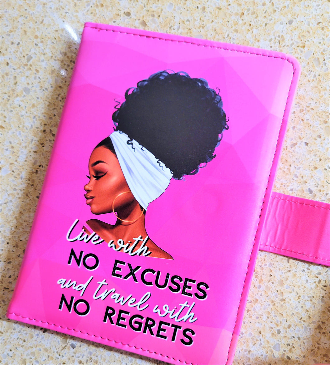 Live With No Excuses RBZ Passport Cover/ Passport Holder