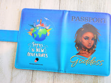 Load image into Gallery viewer, Loc&#39;d Goddess Ocean Blue Passport Cover
