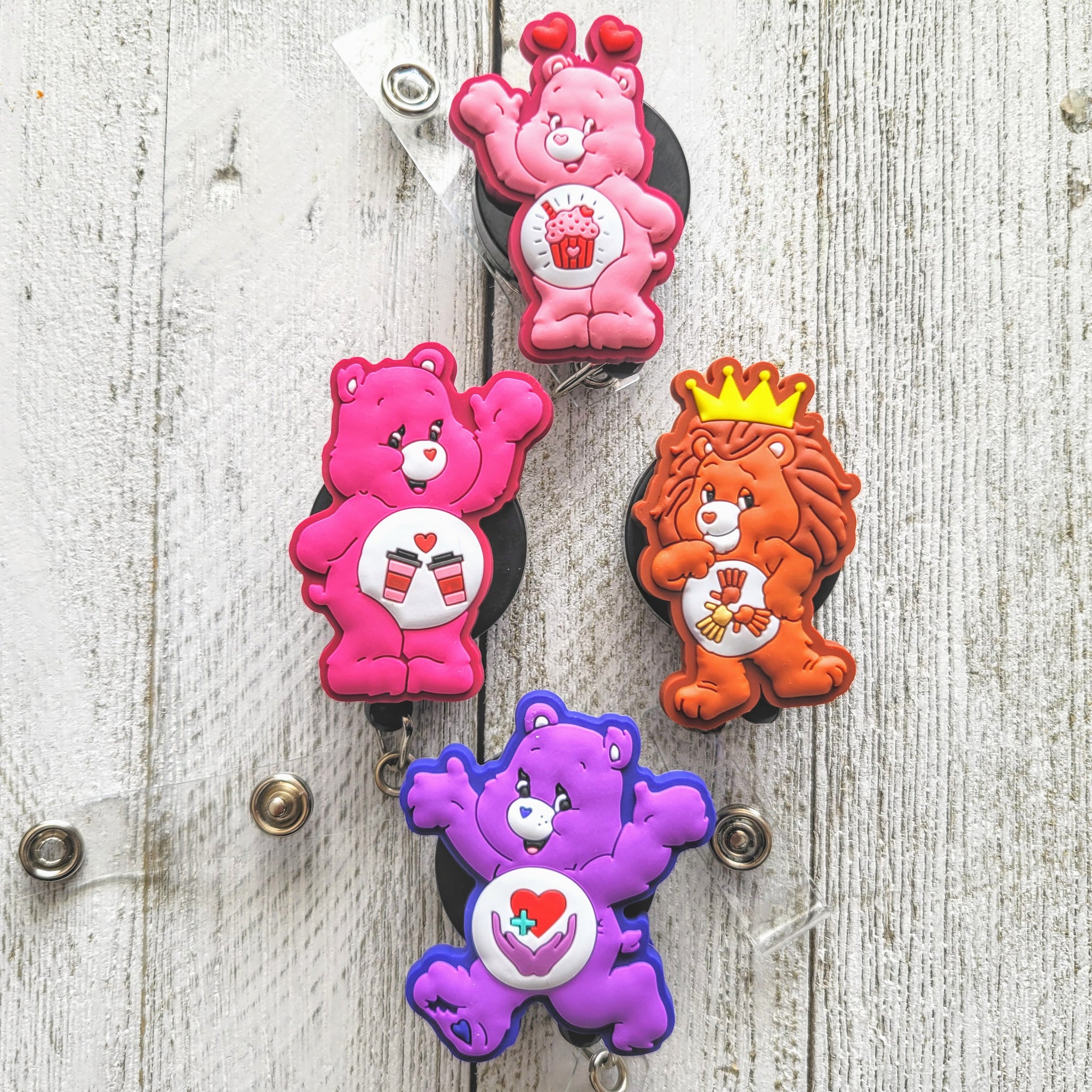 Sweet/Heart Healthcare Bear ID Badge Reel Sweet and Heart Symbol –  Reflections By Zana
