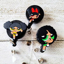 Load image into Gallery viewer, Powerpuff Girls Trio Retractable ID Badge Reel
