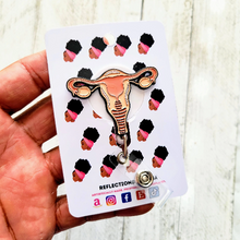 Load image into Gallery viewer, Uterus/ Women&#39;s Health Retractable Badge Reel
