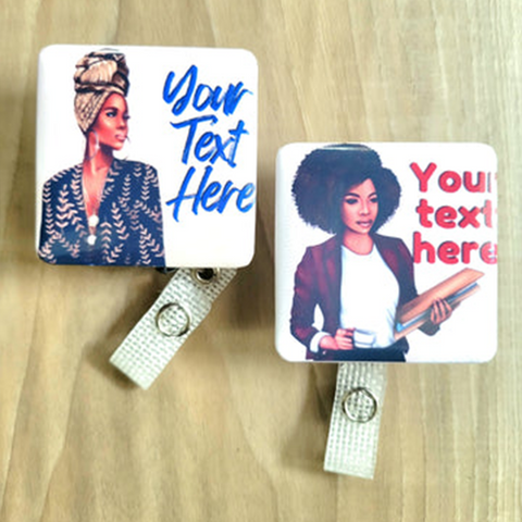Professional Women - Create your Own Retractable ID Badges