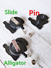 Load image into Gallery viewer, Positive Healing &amp; Good Vides Only Retractable ID Badge Reel

