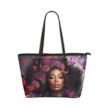 Load image into Gallery viewer, &#39;Jasmine&#39; Color Me Purple Large PU Leather Shoulder Tote
