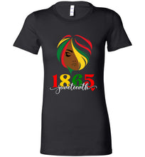 Load image into Gallery viewer, Juneteenth Black, Red, Yellow Women&#39;s Jersey Tank, V-Neck or Crew Neck Tees
