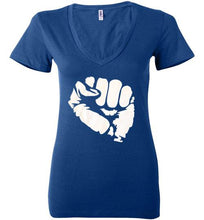 Load image into Gallery viewer, Power Fist Deep V-Neck Tee - Reflections By Zana
