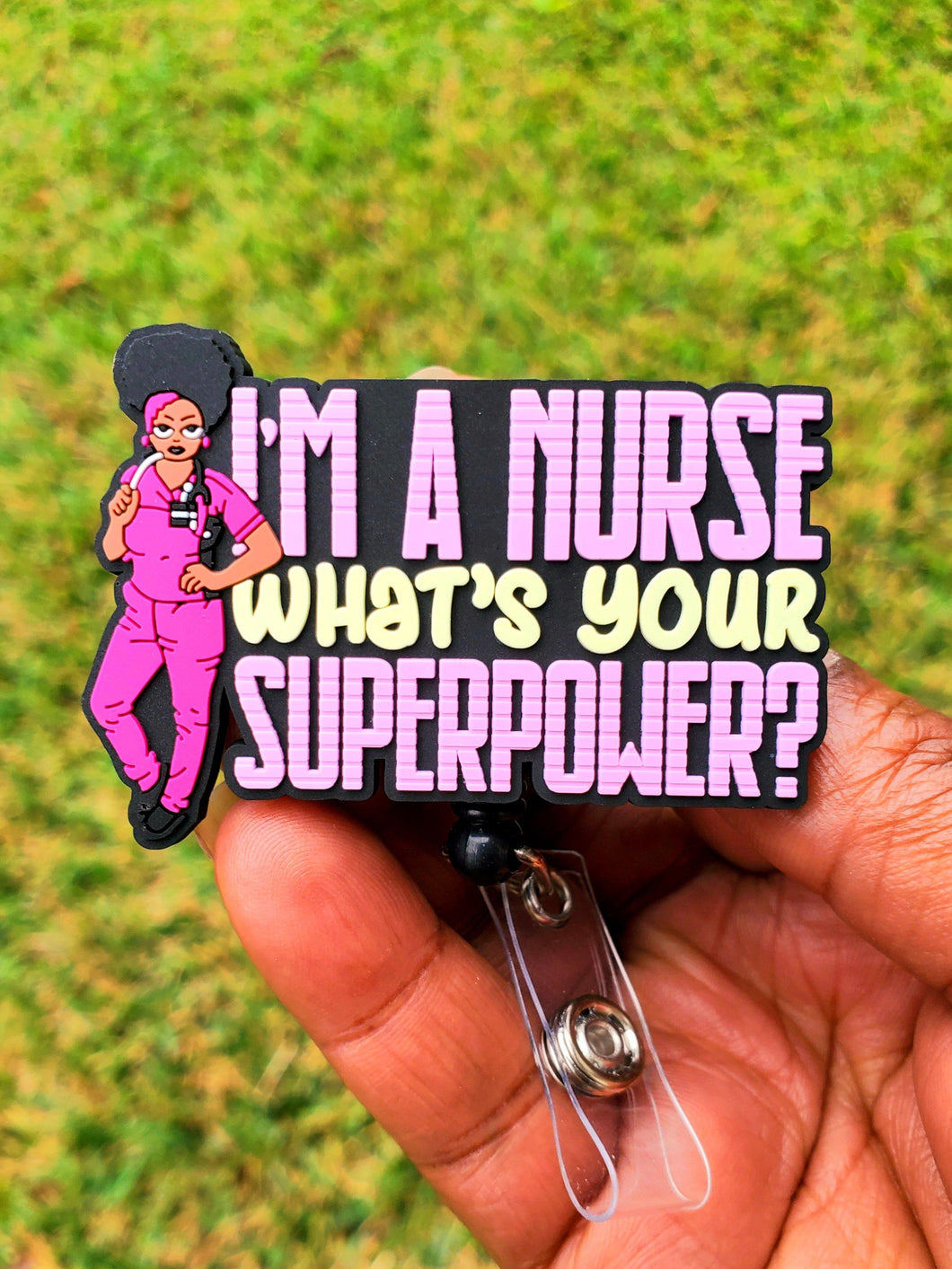 Nurse Retractable Badge