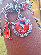 Load image into Gallery viewer, DST Delta Sigma Theta 7 Charm Bracelet
