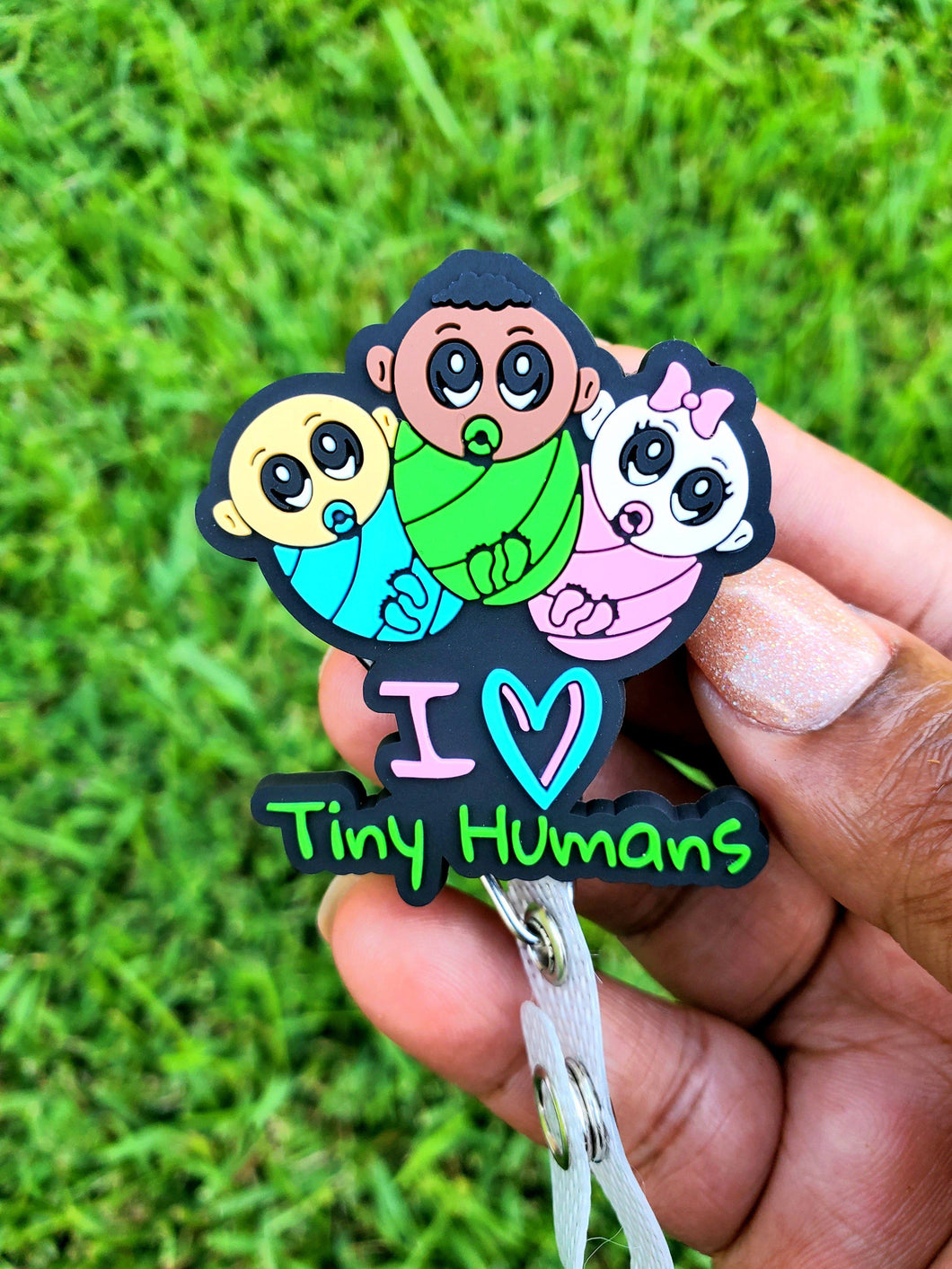 I Love Tiny Humans Badge Reel