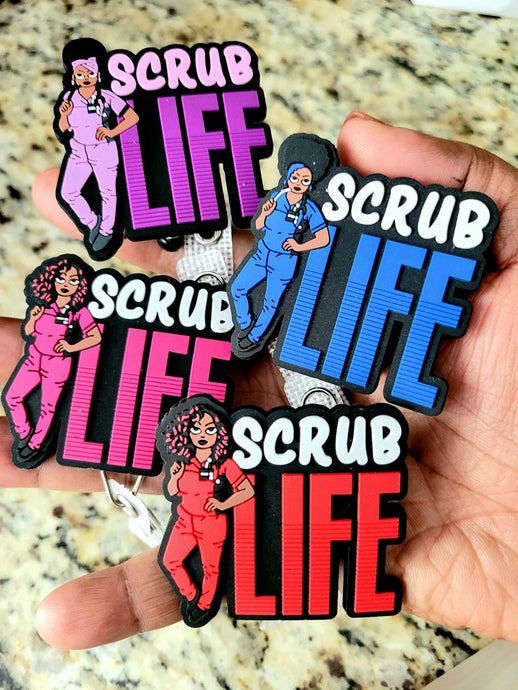 Scrub Life 4 Retractable ID Badge