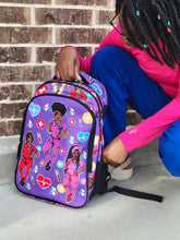Load image into Gallery viewer, All Purple/ Nurse Designed Work Backpack

