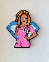 Load image into Gallery viewer, Pink Scrubs Super Locs Badge Reel
