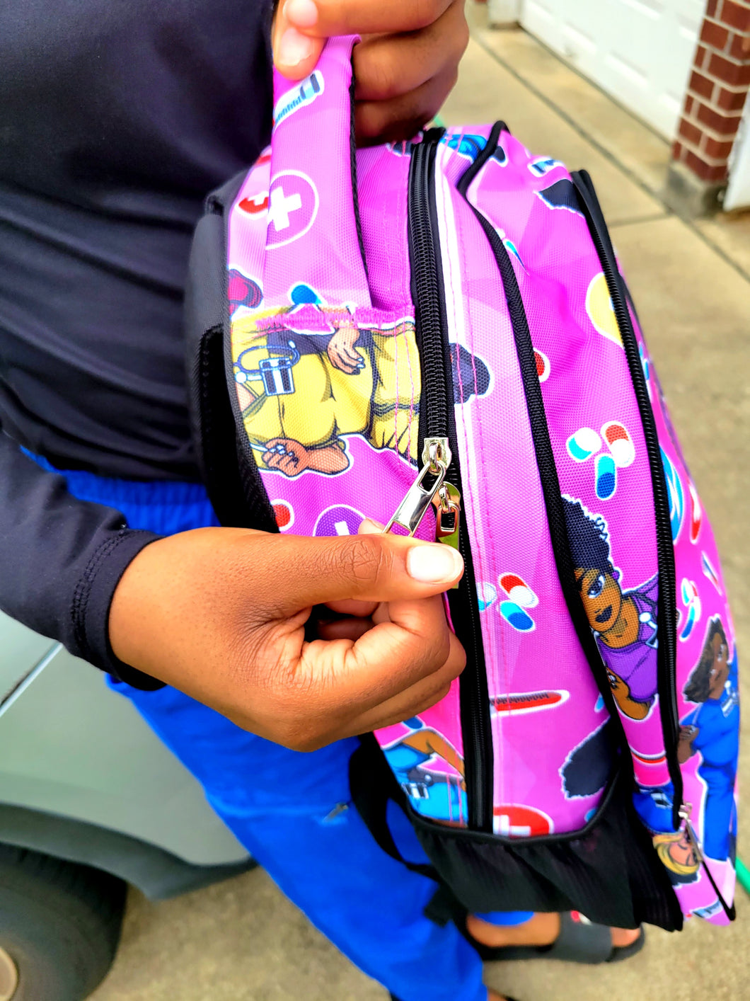 All Shades of Pink/ Nurse Designed Work Backpack