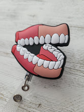 Load image into Gallery viewer, Gag Teeth Retractable Badge Reel
