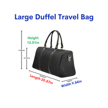 Load image into Gallery viewer, LUXE Delta Sigma Theta with Loc&#39;d Bun Waterproof Travel Duffel *2 Sizes*
