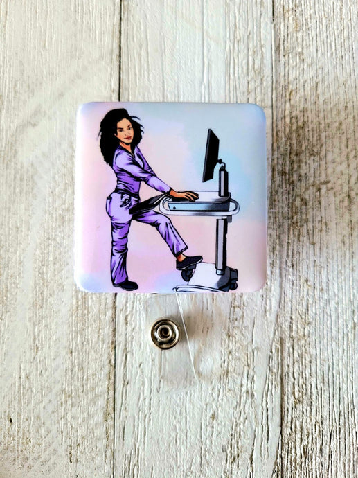 Busy Body Personalized Square badge