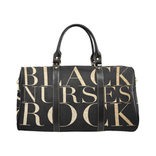 Load image into Gallery viewer, Exclusive Black Nurses Rock Swag Duffel Bag in Black &amp; Gold *Bundle Option* - Reflections By Zana
