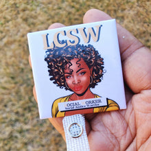 Load image into Gallery viewer, LCSW Social Worker Badge Reel
