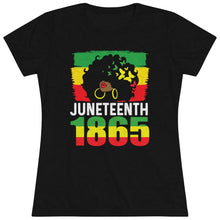 Load image into Gallery viewer, Black Juneteenth Diva Women&#39;s Triblend Tee
