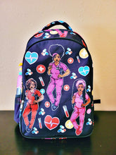 Load image into Gallery viewer, All Black/ Nurse Designed Work Backpack
