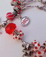 Load and play video in Gallery viewer, DST Delta Sigma Theta 7 Charm Bracelet
