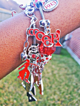 Load image into Gallery viewer, DST Delta Sigma Theta 7 Charm Bracelet
