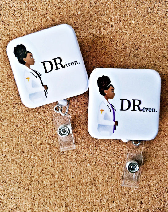 Driven Doctor Personalized Square Badges