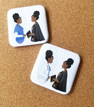 Load image into Gallery viewer, Nursing or Grad Student ID Badge Holder  &amp; Compression Socks Bundle - Reflections By Zana
