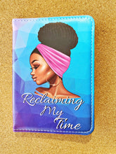 Load image into Gallery viewer, Reclaiming My Time Blue &amp; Purple Passport Cover - Reflections By Zana
