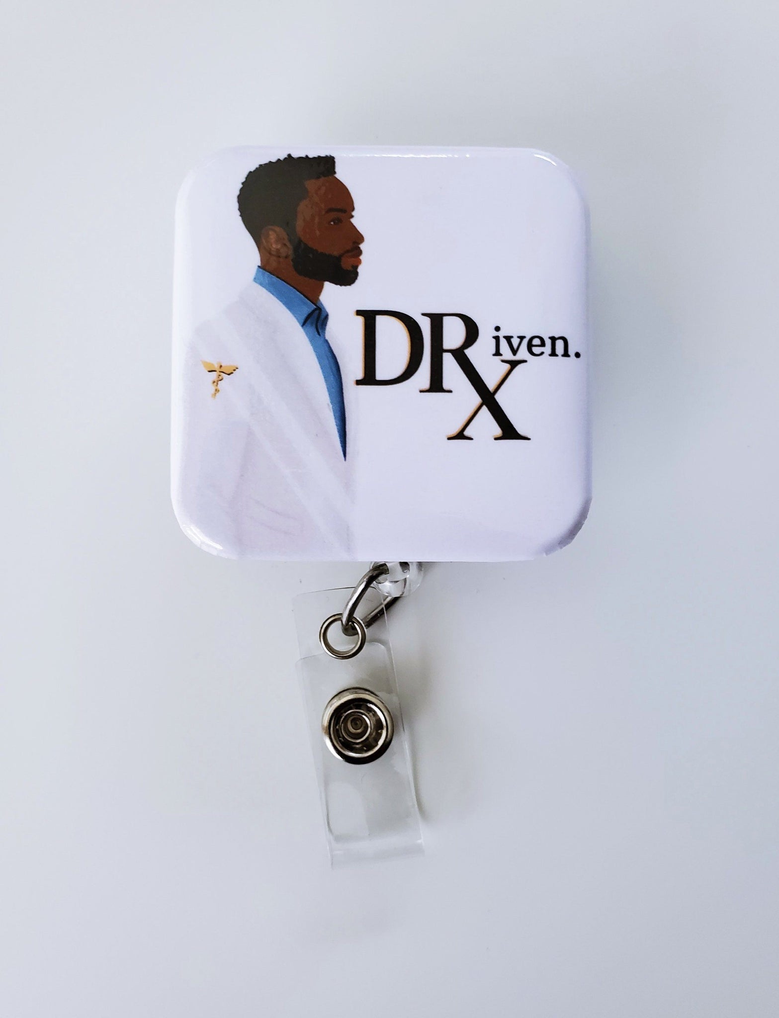 (2) Physician Assistant PA-C Retractable Badge Reel ID Holder