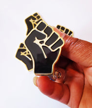 Load image into Gallery viewer, Black Fist Badge Reel
